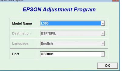 Epson l220 adjustment program download